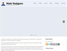 Tablet Screenshot of matthodgson.com.au